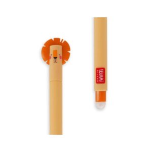 Stylo effaçable orange Lion - Legami -