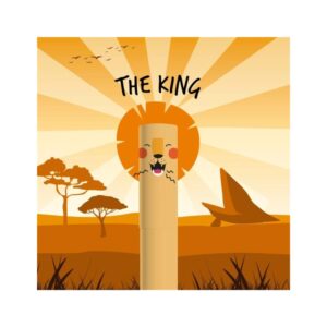 Stylo effaçable orange Lion - Legami -