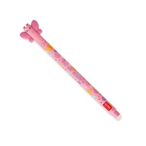 Stylo effaçable Papillon Rose - Legami -