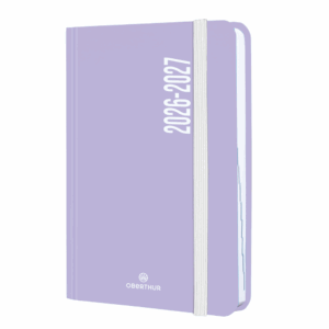 Agenda 1jour élastique Alabama LILAS - Oberthur -